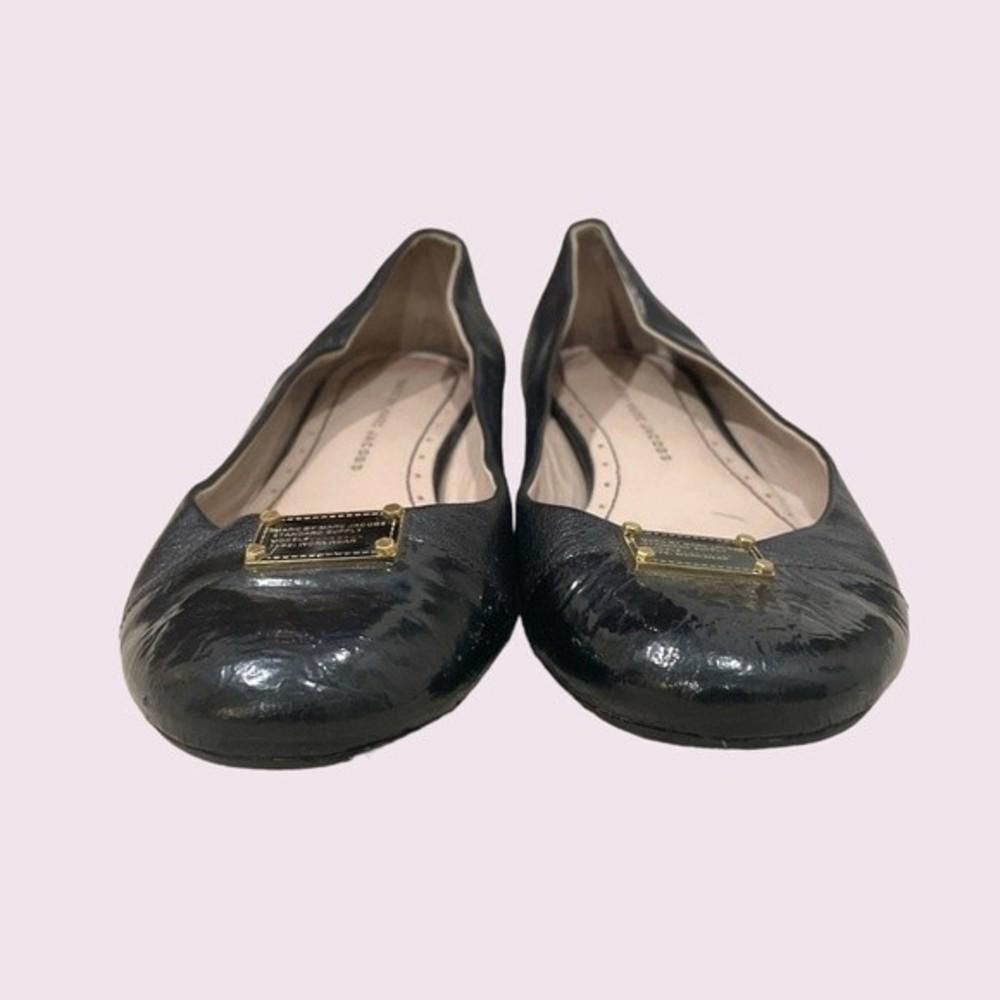 Marc by Marc Jacobs Black Flats SZ 37/7 GUC - Picture 3 of 5